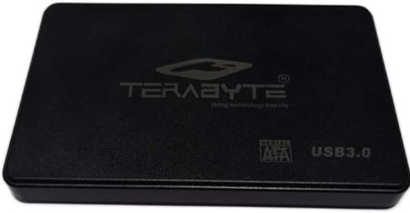 TERABYTE 2in1 USB 2.0 External Hard Drive Screwless Laptop Casing for 2.5" SSD/HDD 2.5 inch harddrive enclosure(For Laptops & desktops, Black)
