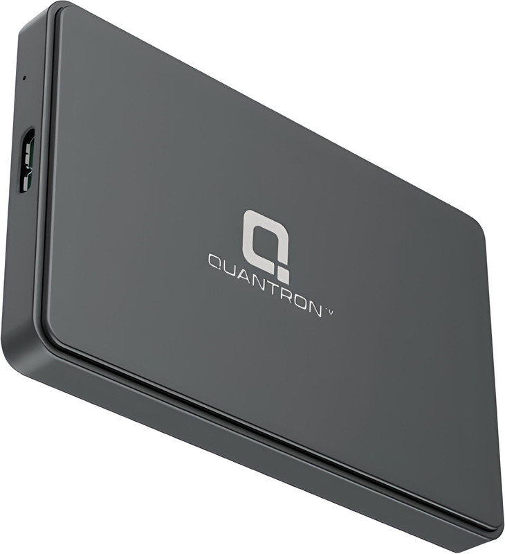 Quantron QUH-230 External Case 2.5 inch SATA to USB 3.0 External Hard Drive Enclosure(For Support UASP Up to 3TB HDD/SSD Compatible with PC, Laptop and TV, Black)