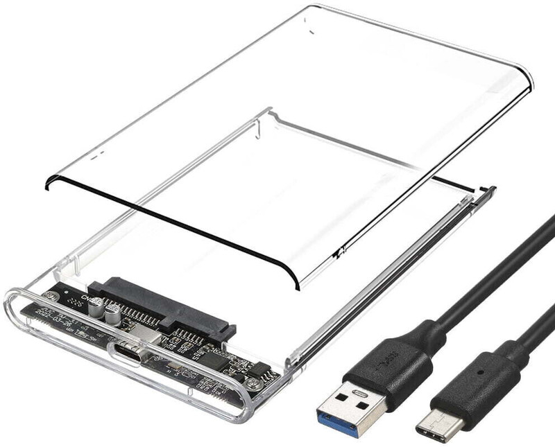 OG X NEXSA Hard Drive Enclosure Type c 2.5 inch Shock Resistant Hard Disk Enclosure(For Computer, Laptop, Desktop, PC, White)