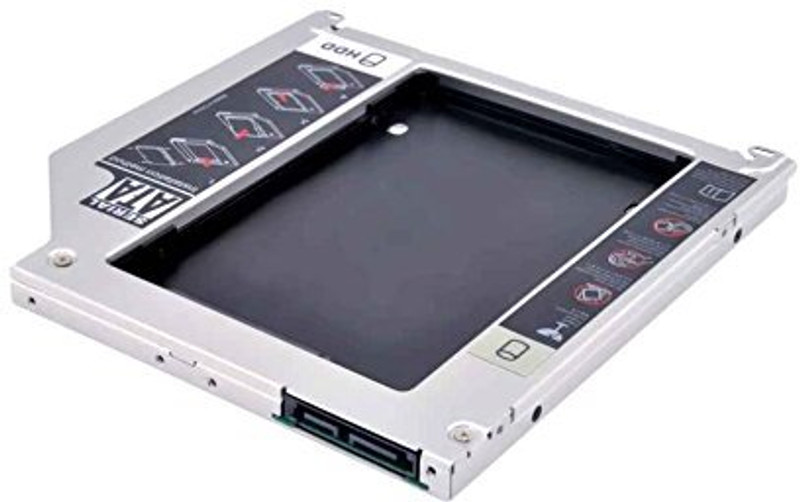 The Black Store 12.7mm SATA-to-SATA Internal Hard Drive Caddy 2.5 inch 12.7mm Internal SATA to SATA(For Laptop SATA Caddy for 2.5-Inch HDD/SSD 12.7mm, Black)