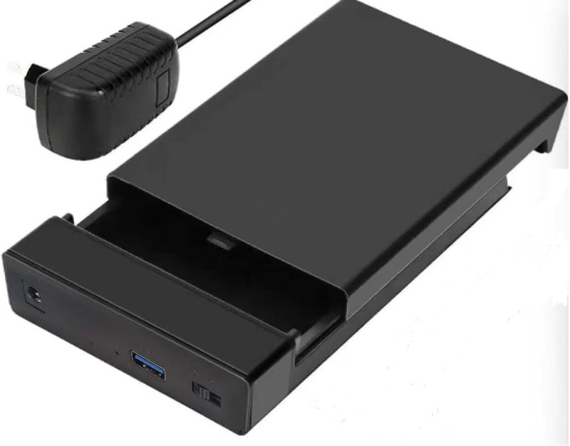 TERABYTE 2 IN ONE TB 2.5 inch LAPTOP HARD DISK CASE(For LAPTOP HDD, SSD, Black)