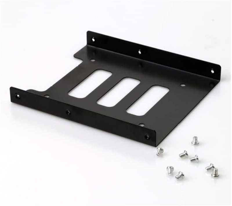 RyzCare SSD Bracket 2.5 to 3.5 Adapter SSD Mounting Bracket Kit 2.5 to 3.5 SSD HDD 2.5 inch Shock Resistant Water Proof PC,SDD(For HDD, Black)