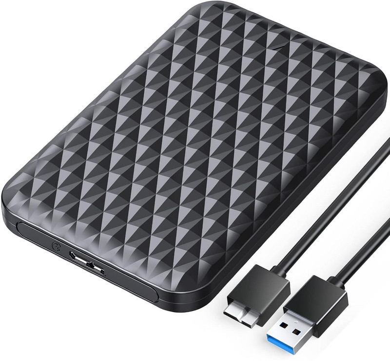 Carecase 2.5 Inch Interface 3.0 Portable External Harddrive 1 TB External Hard Disk Drive (HDD)(Compatible With, PlayStations, TV, Laptop Pc & Other DevicesBlack)