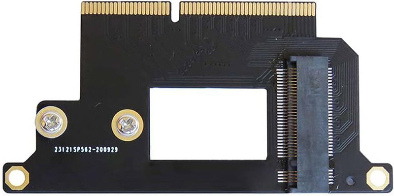 RuhZa A1708 NVME PCI Express PCIE to M.2 SSD Adapter Card N-1708A Adapter 3 inch Shock Resistant PCI Express PCIE to M.2 SSD Adapter(For MackBook Pro Retina 13" A1708 2016 2017, Black)