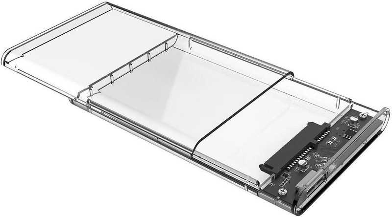 GoodsBazaar 3.0 Extrenal Hard Disk 4TB SSD/HDD 2.5 INCH ( transparent) 2.5 inch Shock Resistant fit(For laptop, computer, Transparent)