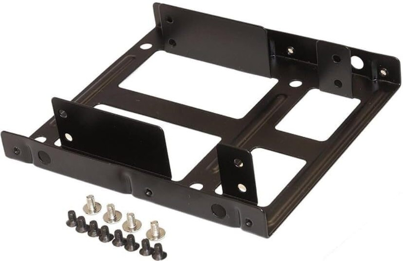 VOOCME 2.5" to 3.5" Bay Dual SSD Mounting Bracket Trey HDD Bracket Internal Hard Drive 2.5 inch Shock Resistant Water Proof Internal Hard Drive 2.5" and 3.5" Dual Bay(For 2.5" to 3.5" Bay, SSD/HDD, Internal Hard Drive Holder, Metal Mounting, Hard Disk, HDD Bracket Internal Hard Drive 2.5 inch Intern