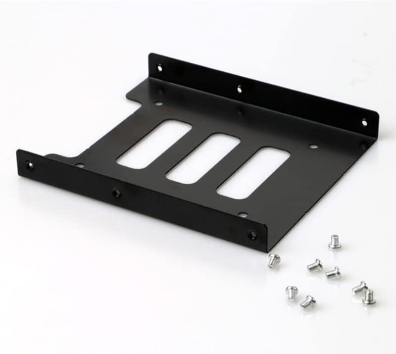 VOOCME 2.5" to 3.5" SSD HDD Metal Adapter Dock Case Caddy Mounting Bracket HaDrive 2.5 inch Water Proof Mounting Bracket(For SSD, HDD, Metal Mounting Bracket Adapter -Black)