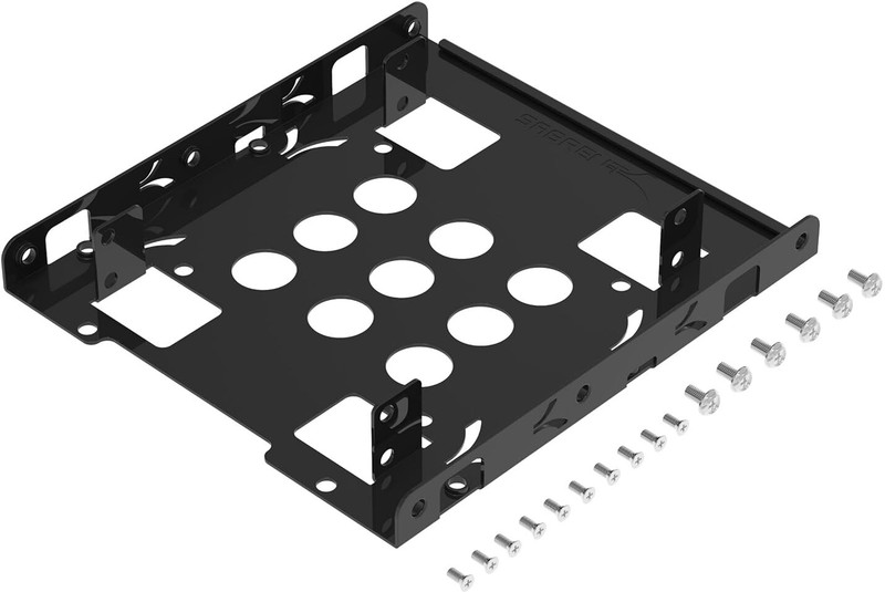 Sabrent 2.5 Inch to 3.5 Inch Internal Hard Disk Drive Mounting Bracket Kit (BK-HDDH) 3.5 inch Bracket(For Internal Hard Disk Drive, Black)