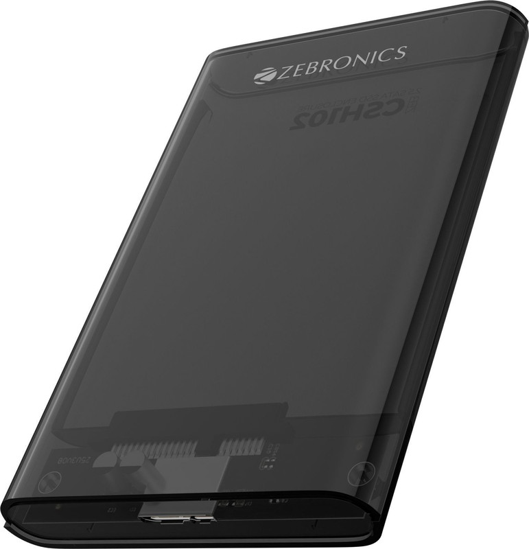 ZEBRONICS Zeb- CSH102 4 inch SSD Enclosure(For 2.5 SSD/HDD, Black)