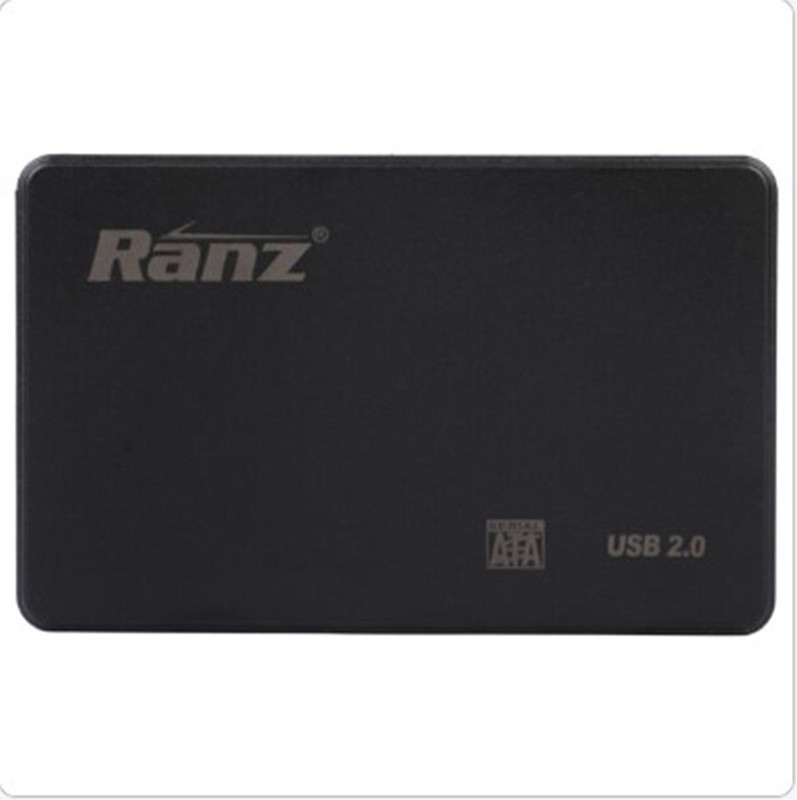 Ranz Sata Casing 2.5 inch 2.0 2.5 inch Shock Resistant 2.5" Inch HDD Sata Casing(For Sata Harddisk, Black)