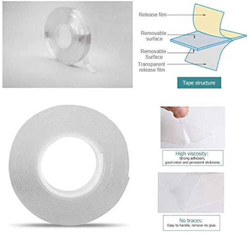 TakshEnterprise 1 -Meters Skateboard Grip Tape(special, Transparent)