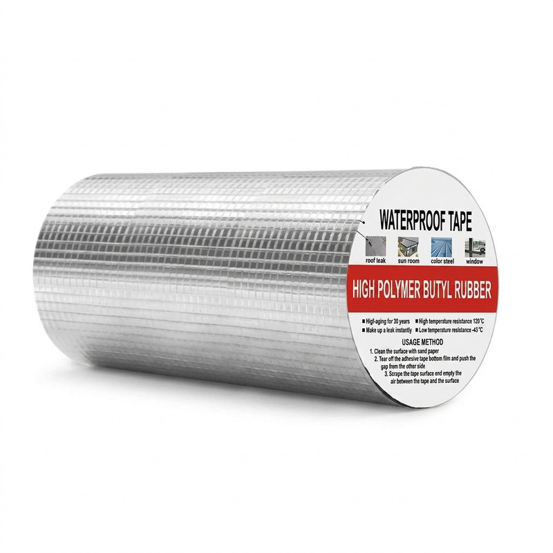 RAGHAVAM Super Strong Permanent Repair Roof Adhesive Waterproof tape (2 Inch (5CM*5M) 5 m Duct Tape(Silver Pack of 1)