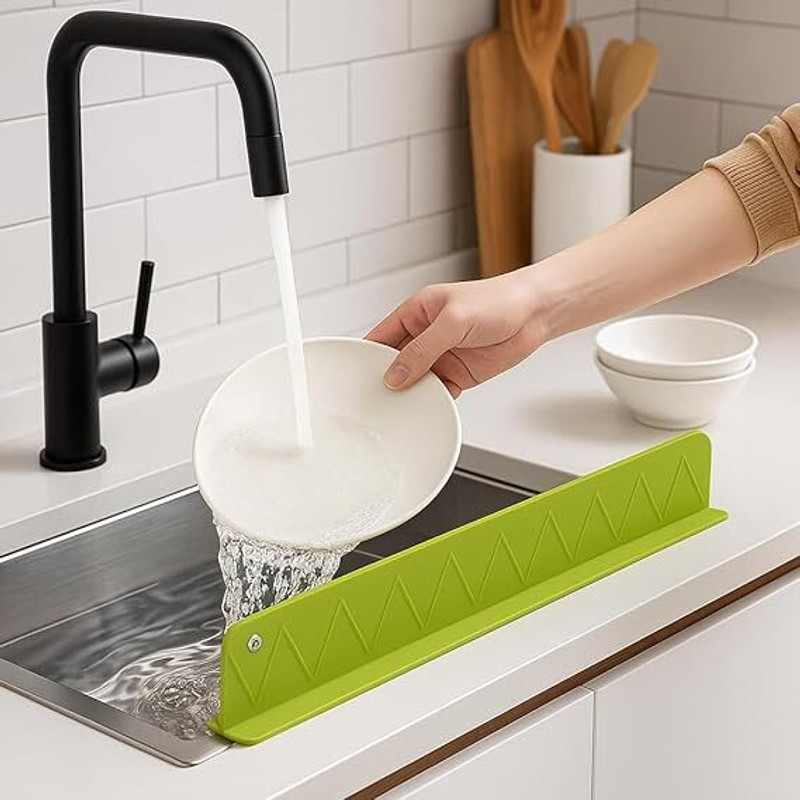 rutva Heavy Duty Sink Strainer for Daily Kitchen Use 40 cm Single Sided Tape(White Pack of 1)