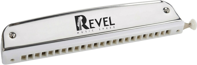 REVEL RVL-HA24SCS Harmonica For Beginner, Hobbyist, Professional Silver(Silver)