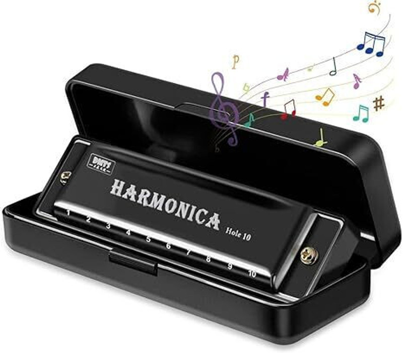 VARIYAENTERPRISE28 Harmonica Mouth Organ Musical Instrument(Black)