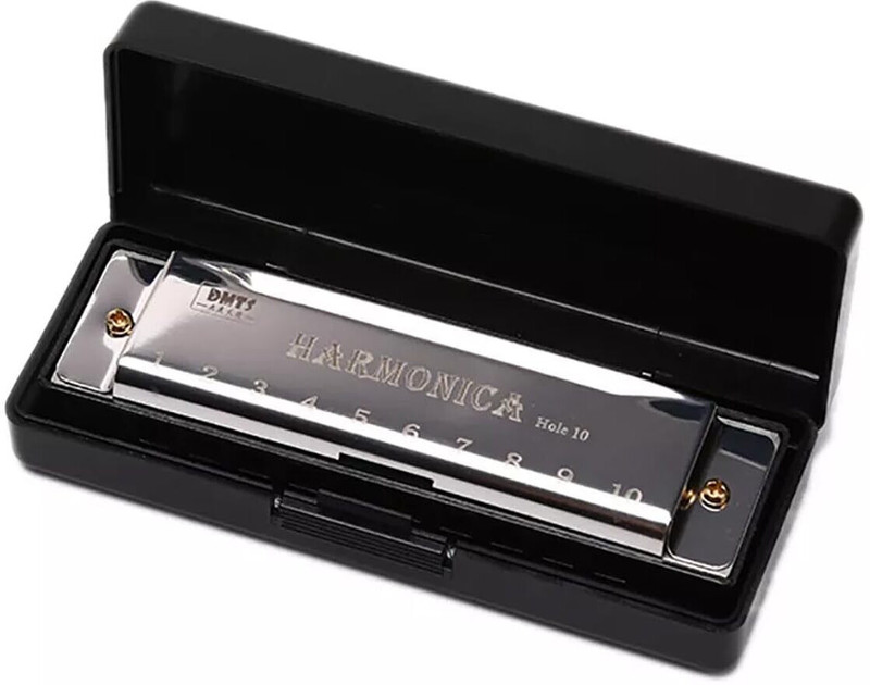 STYLEMBR Chromatic Harmonica Mouth Organ Musical Instrument for Beginners(black)