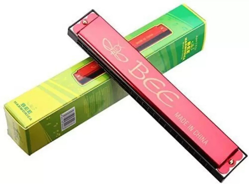 SellRider Harmonica Mouth Organ with 40 holes Musical Instrument(red)