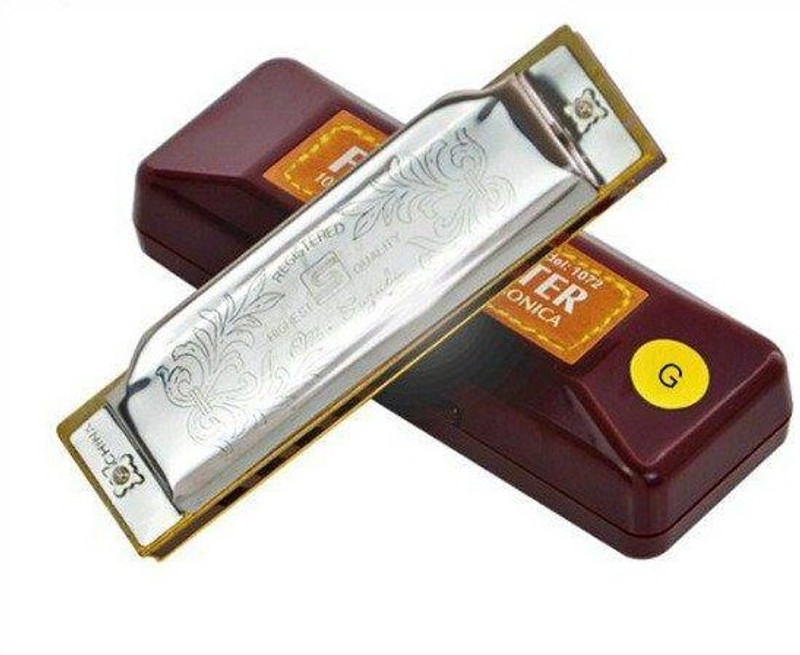 SUZUKI Suzuki Folkmaster Standard 10-Hole Diatonic Blues Harp Harmonica(silver)