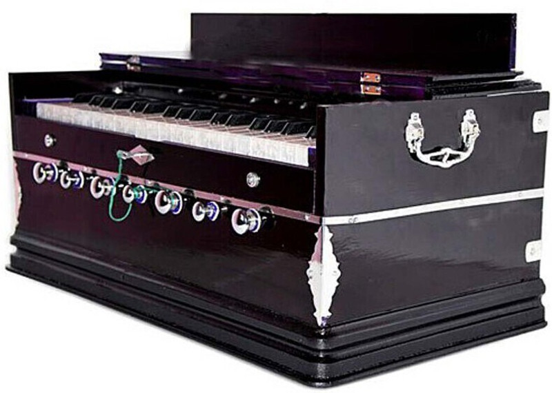 MAGA MART Harmonium- 3 1/4 Octave, Double Bellow, 39 Keys,7 Stopper, Bass- Male Reed Harmonium- 3 1/4 Octave, Double Bellow, 39 Keys,7 Stopper, Bass- Male Reed 3.2 Octave Hand Pumped Harmonium(Two Fold Bellow, Male Reed)