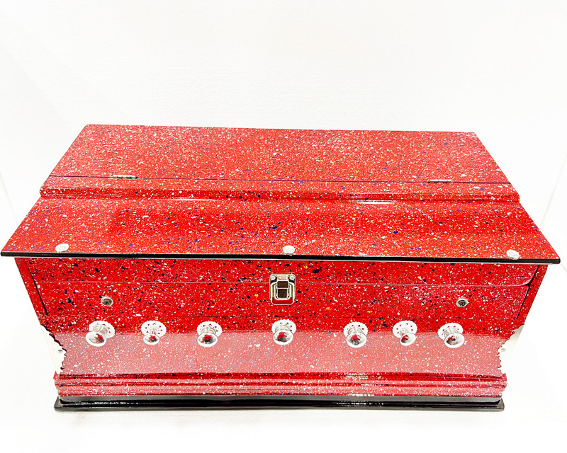 KHALSA MUSICAL 7 Stopper 3 1/4 Octive,Double Bellow,39 Keys Harmonium With Bag 3.2 Octave Hand Pumped Harmonium(Two Fold Bellow, Bass Reed)