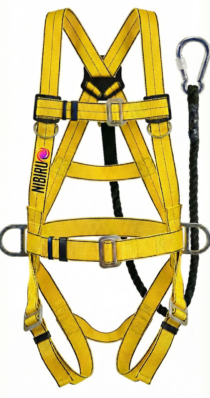 Nibiru High Quality Half Body Safety Harness with single Rope and Heavy Duty Snap Hook Safety Harness(Free Size)