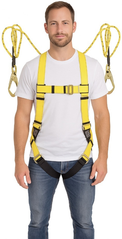 Safetymust Shock Absorbing Harness SH-313 for Height Workers Safety Harness(Free Size)