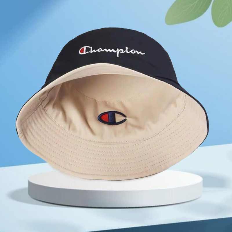 Highever Trendy Unisex Embroidered foldable cotton Reversible Bucket Hat(Beige, Black, Pack of 1)