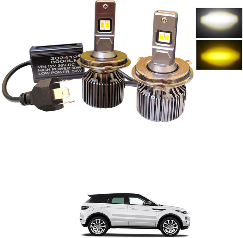 LOVMOTO H4 Fitting 100w Led Headlight Bulb Dual Color with flashingHeadlamp Bulb sg37 Car Fancy Lights(White, Yellow)