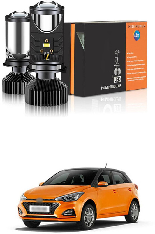 LOVMOTO H4/9003/HB2 LED Headlight Bulbs with Mini Projector Lens Canbus Hi/Lo Beam sg17 Car Fancy Lights(White)