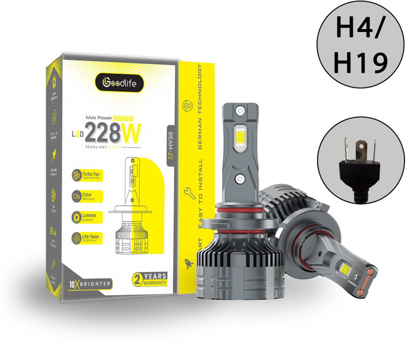 GOODLIFE LED Headlight for Chevrolet, Datsun, Fiat, Ford, Honda, Volkswagen Verna, Tavera, Go, Quanto, Thar, TUV 300, Verito, Xylo, Bolero, Punto, Amaze, Brio, City, Jazz, Corolla