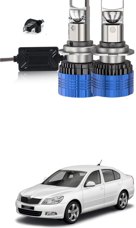 LOVMOTO H4 Fitting Led Headlight Bulb High Low Beam Lens Headlamp Bulb With Fan SG1605 Car Fancy Lights(White)