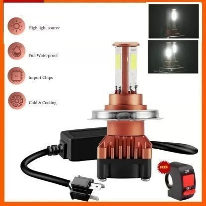 WROXTER LED Headlight for Hero, Bajaj, TVS, Honda, Yamaha Universal For Bike