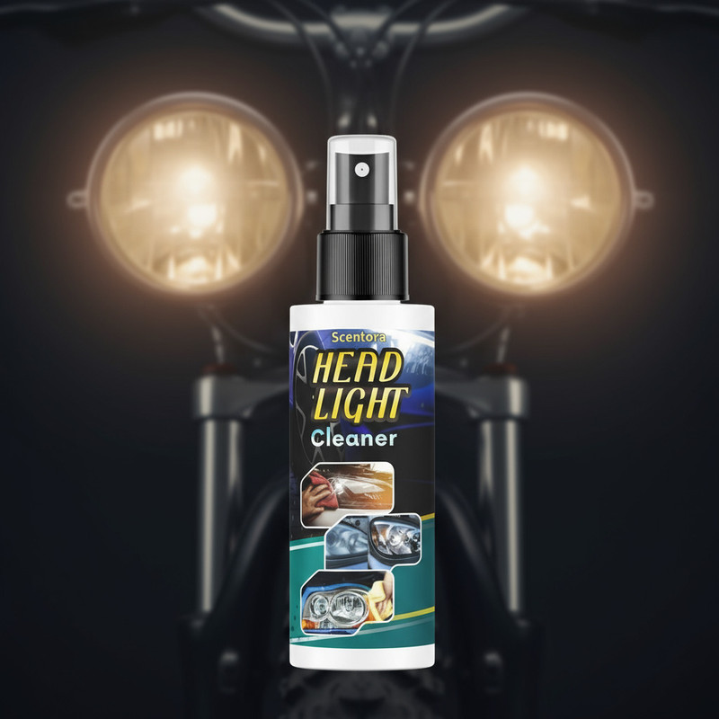 SCENTORA Headlight Lens and Glass Restorer, Cleaner & Shiner for Car and Bike Headlight Cleaning Kit(100 ml)