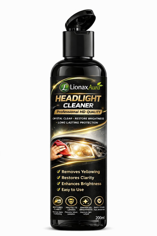 Lionax Aura HEADLIGHT-CLEANER-200ml Headlight Cleaning Kit(200 ml)