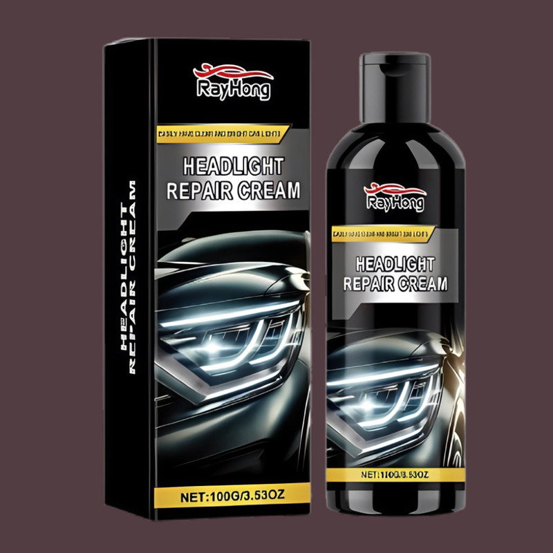 Crawloff Crystal Clear Finish Headlight Repair Cream Headlight Cleaning Kit(100 ml)