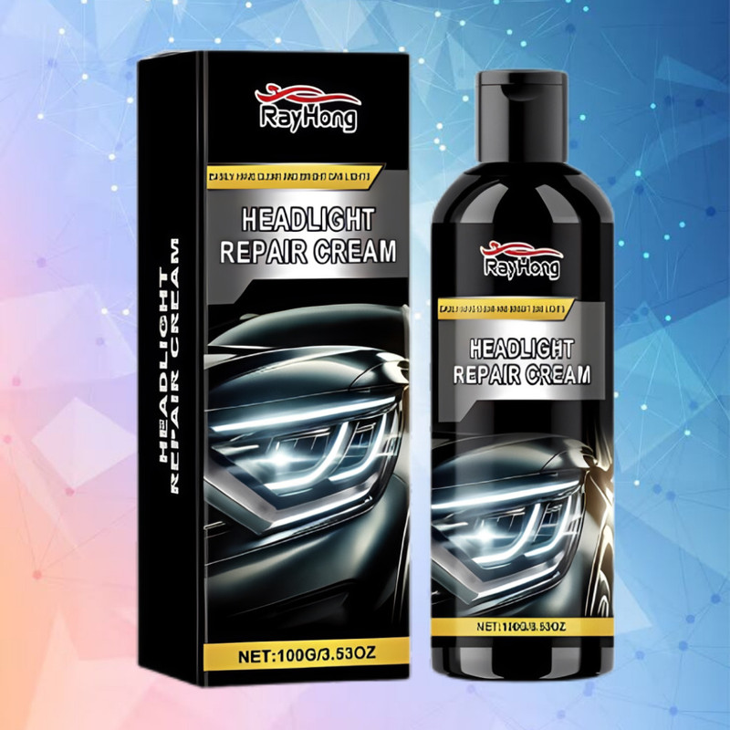 Ecomora Premium Repair Headlamp Shine Cream Headlight Cleaning Kit(100 ml)