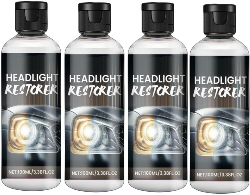 Shineshake Automobile Car & Bike, Dull, Yellowed Headlights Headlight Cleaning Kit(400 ml)