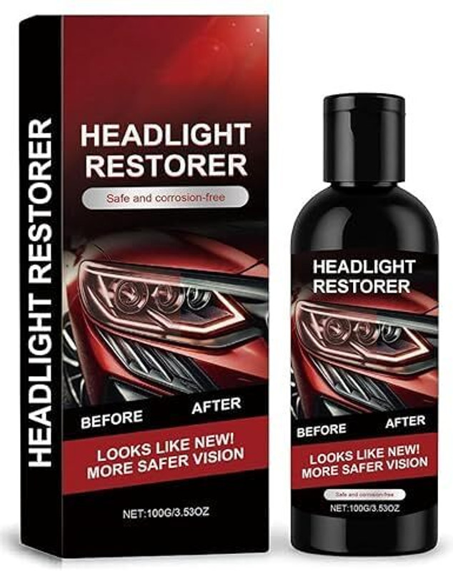 InSTRURIXDOPE Headlight Restoration Polishing Oxidation for Crystal Clear Headlights Headlight Cleaning Kit(100 ml)