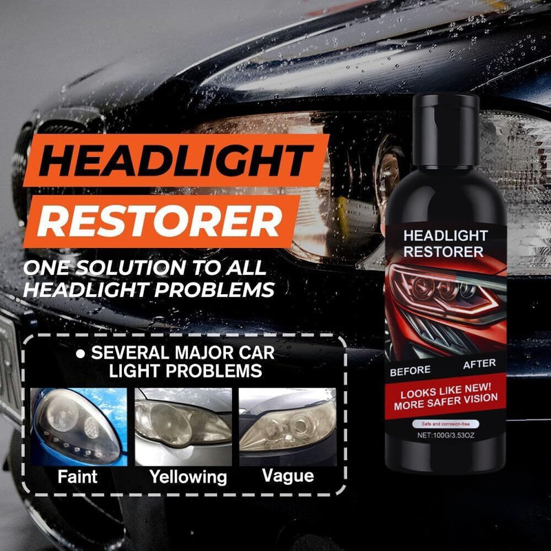 InSTRURIXDOPE Headlight Restoration Kit For Car Easy to Apply, Long-Lasting Shine Headlight Cleaning Kit(100 ml)