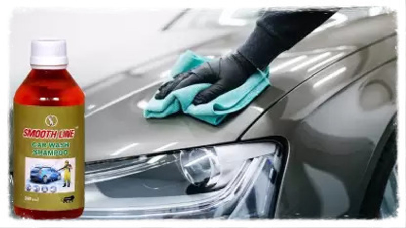 Smooth line Car Wash Shampoo| High Foam Car Cleaning | Remove tough dirt Headlight Cleaning Kit(200 ml)