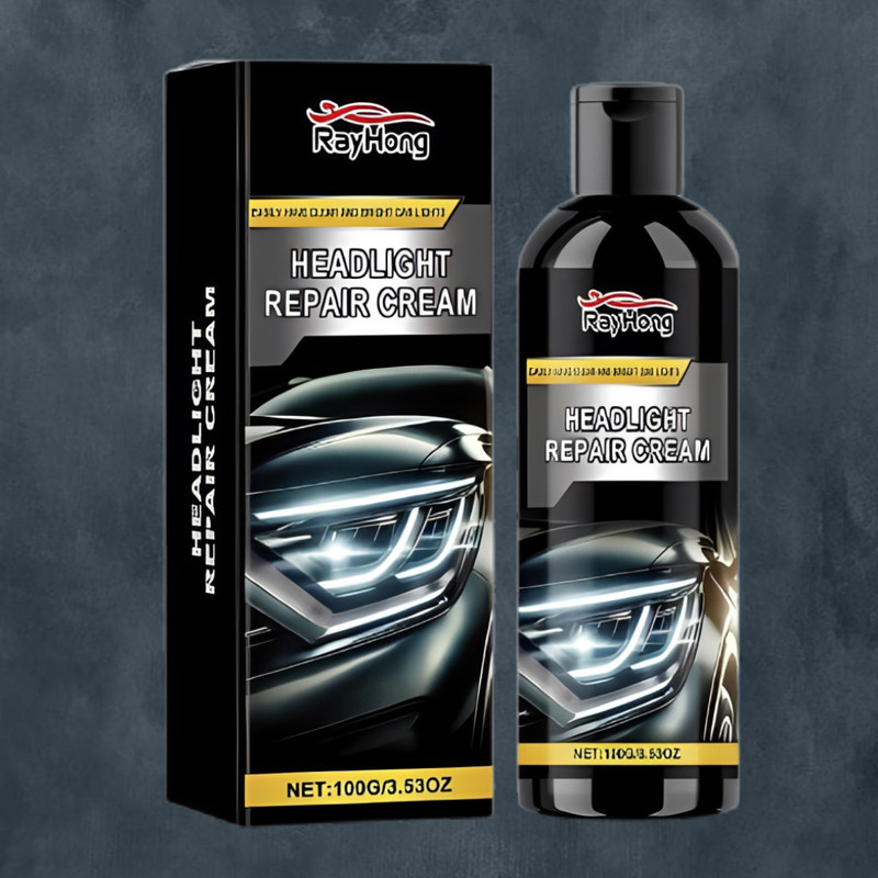 Ecomora Turbo Clear Headlamp Repair Cream Headlight Cleaning Kit(100 ml)