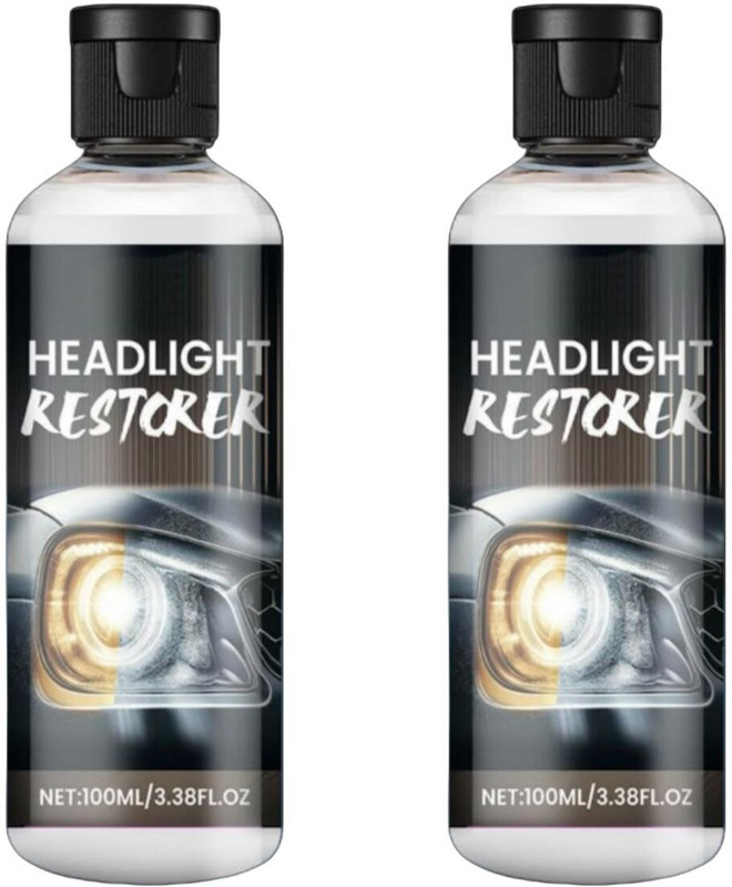 SCENTORA Car Headlight Cleaner for Yellowing, Oxidation, Scratches Headlight Cleaning Kit(200 ml)