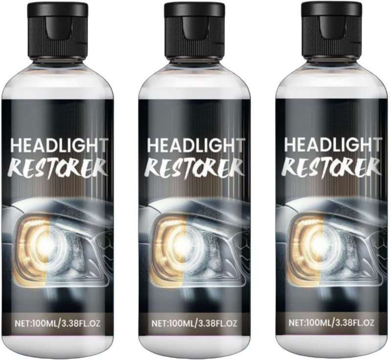 SCENTORA Newly Glass Restorer Cleaner & Shiner and Restores Cloudy Headlight Cleaning Kit(300 ml)