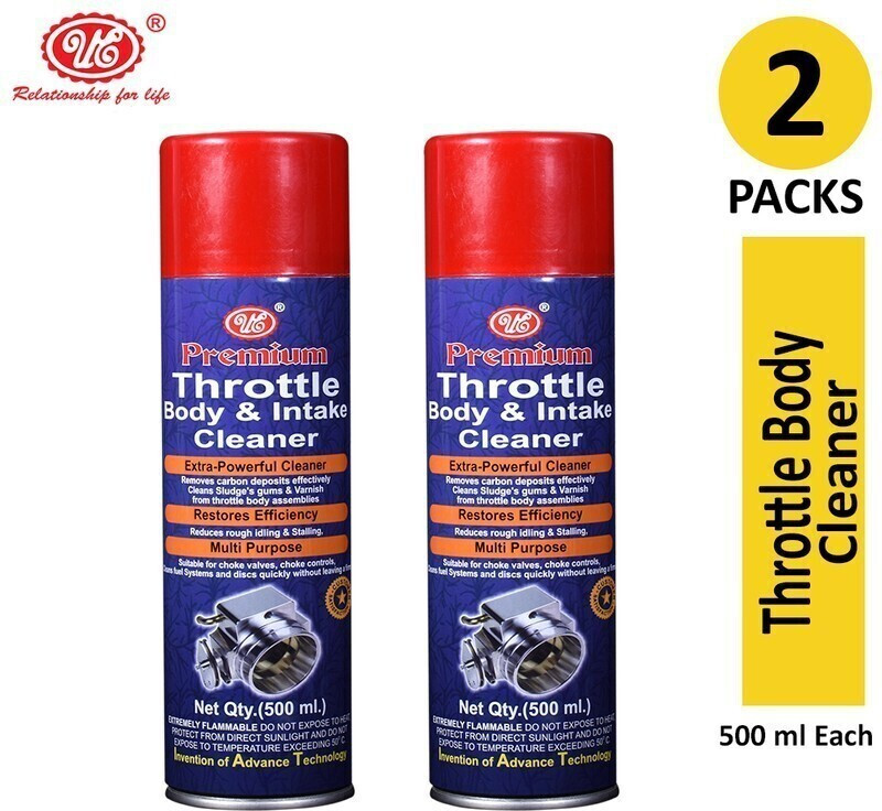 UE Premium Throttle Body Cleaner (Pack of 2) Headlight Cleaning Kit(500 ml)