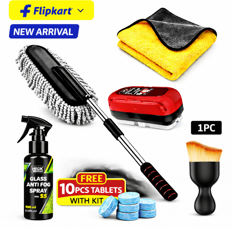BRIGHTWAY ENTERPRISE Car Whosing Brush And Combo,Kit Headlight Cleaning Kit(1 ml)