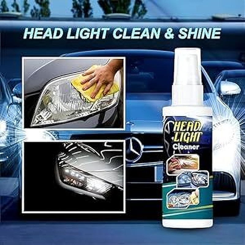 SCENTORA Headlight Cleaner Spray – Restore & Shine in Minutes Headlight Cleaning Kit(200 ml)