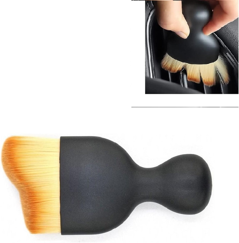 NIRMATSARAY Car Cleaning Brush, Car Detailing Brushes, Auto Interior Soft Hair Removal Brush Headlight Cleaning Kit(1 ml)