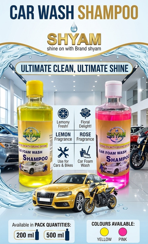 Shyam Car Wash Shampoo Headlight Cleaning Kit(500 ml)