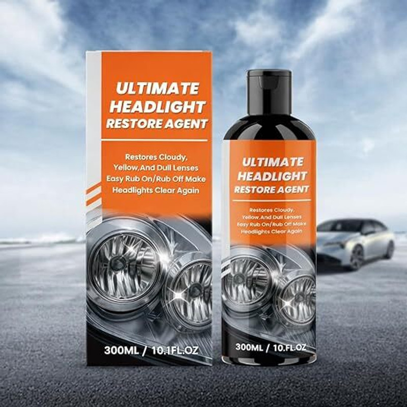 Amish Farms ‎Ultimate Headlight Restore Agent 300ml Headlight Cleaning Kit(300 ml)