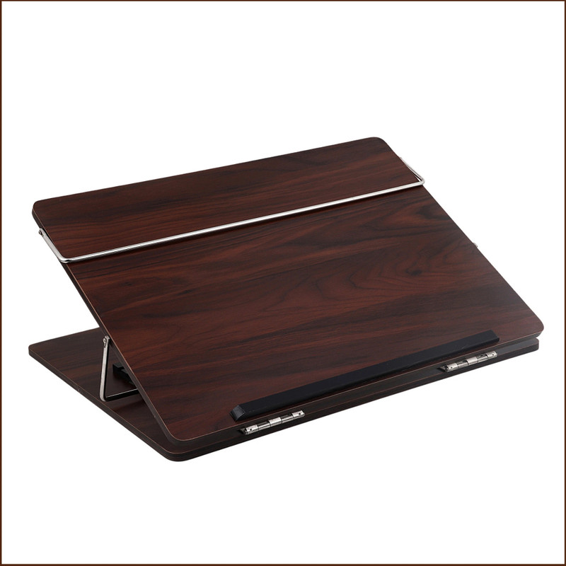 Goodwill Tech 12x16 Elegant Walnut Dark Wooden Desk Elevator Table top for home office Headlight Cleaning Kit(16 ml)